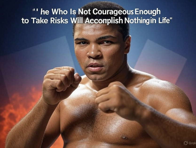 He Who Is Not Courageous Enough to Take Risks Will Accomplish Nothing in Life