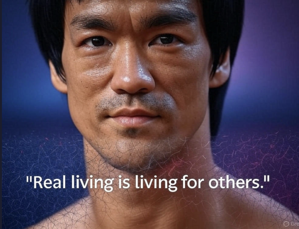 Real living is living for others - Bruce Lee