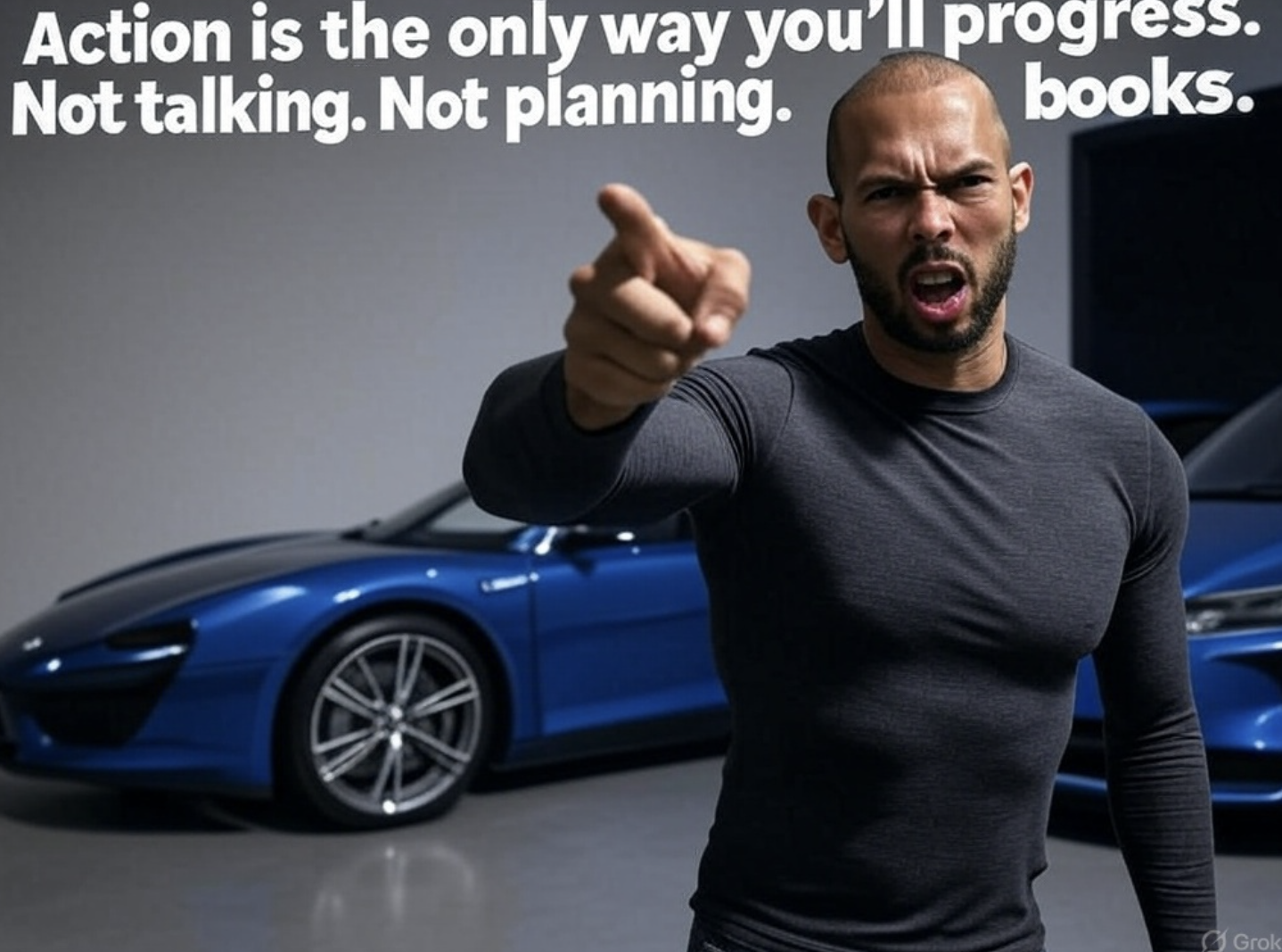 Action is the only way you’ll progress. Not talking. Not planning. And not reading books.